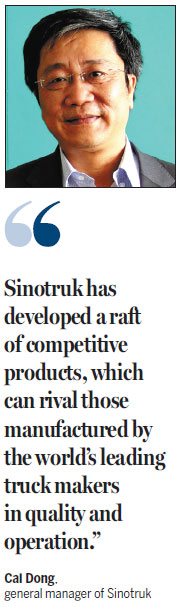 Sinotruk to enter developed markets with high-end vehicles