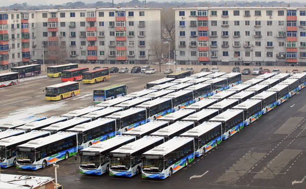 Shenyang's 50 gas-electric hybrid buses to hit the road