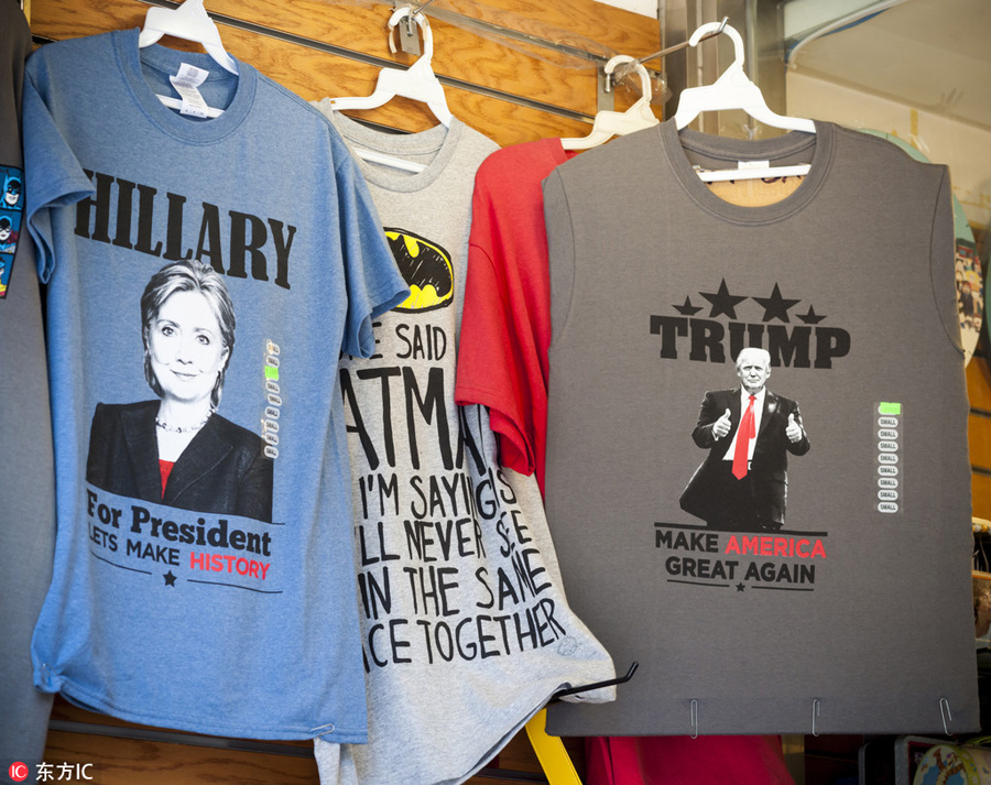 Trump, Clinton products flood the market ahead of presidential race