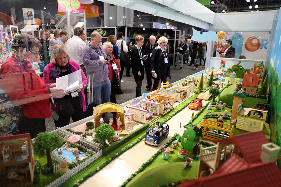 Visitors channel inner child at New York toy fair