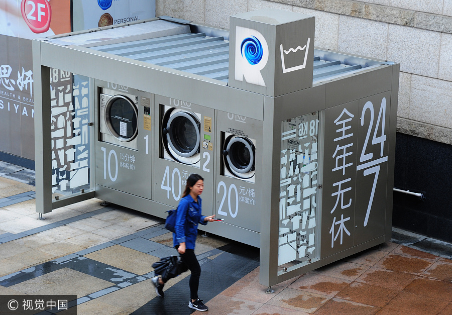 Smart sharing washing machines available in Shanghai