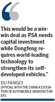 Dongfeng mulls 30% stake in PSA Peugeot