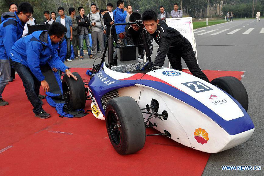 Student makes race car for 4th Formula SAE of China