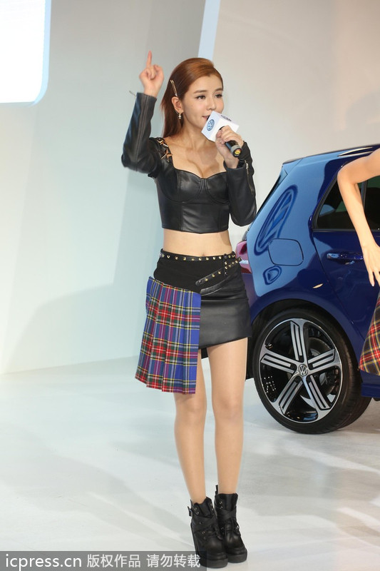 Celebrities at Taipei auto show