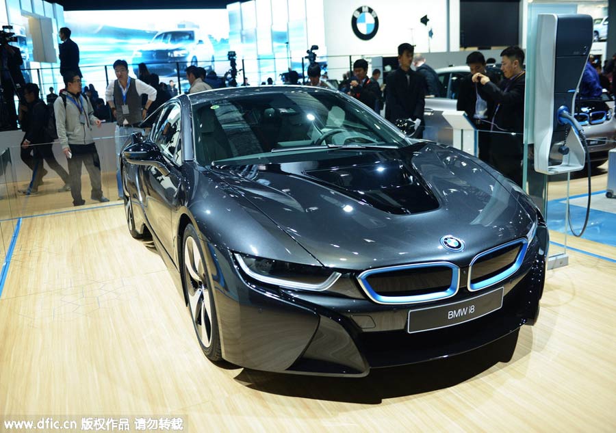New-energy cars power up Shanghai auto show