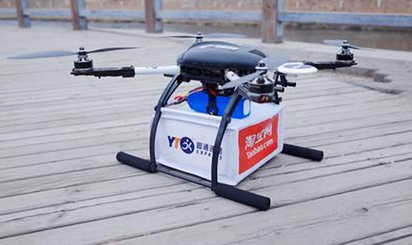 Drones taking to the air in test for delivery services