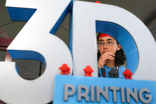 China taps 3D printing consumer market