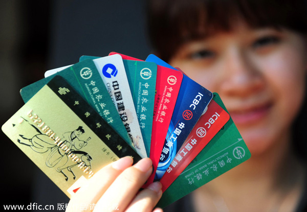 China's bank card issuance at 4.39b