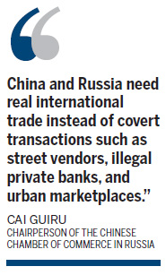 Chinese merchants rush into Russia