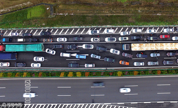 China's top 10 traffic-clogged cities so far this year