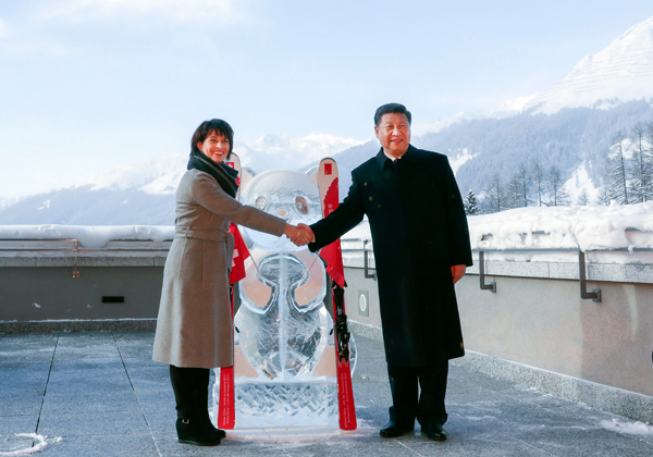 President Xi helps launch Chinese-Swiss tourism year