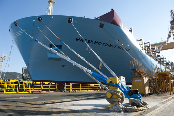 Maersk makes waves with massive container v