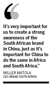 Building brand South Africa in China