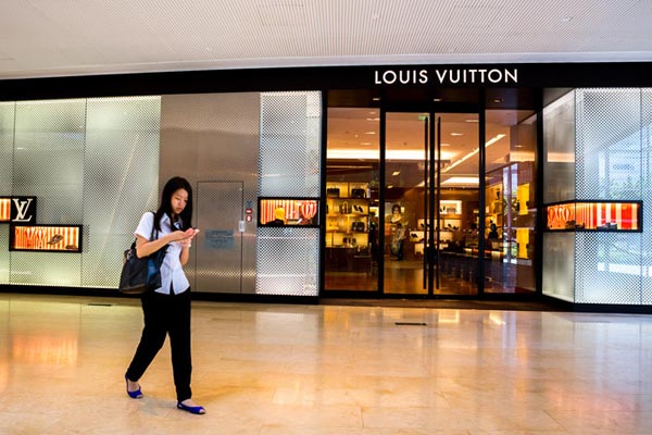 luxury goods from China, LV