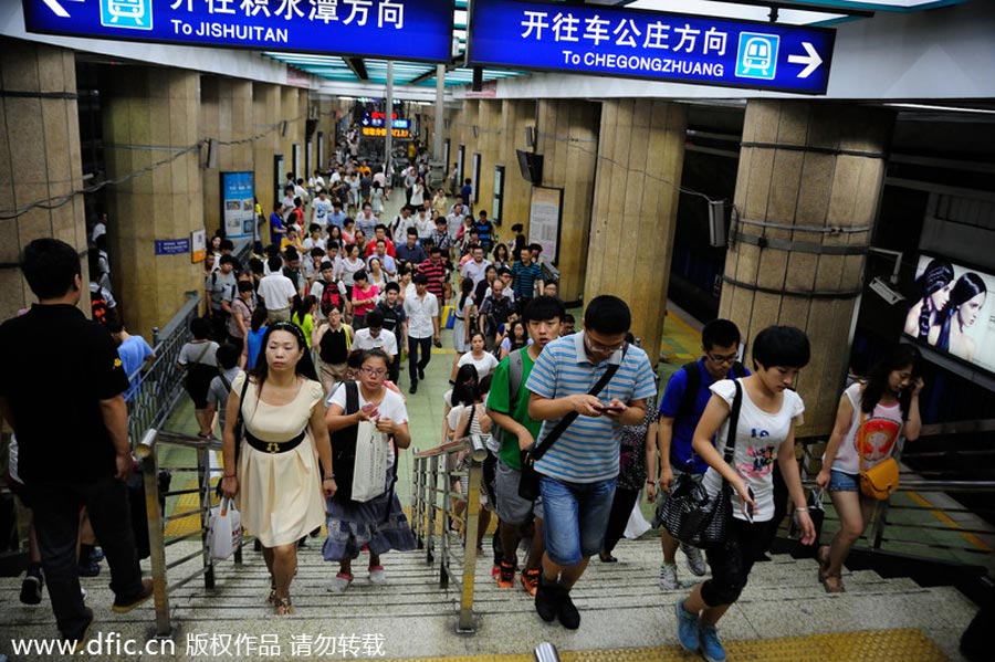 Top 10 crowded subway stations in Beijing