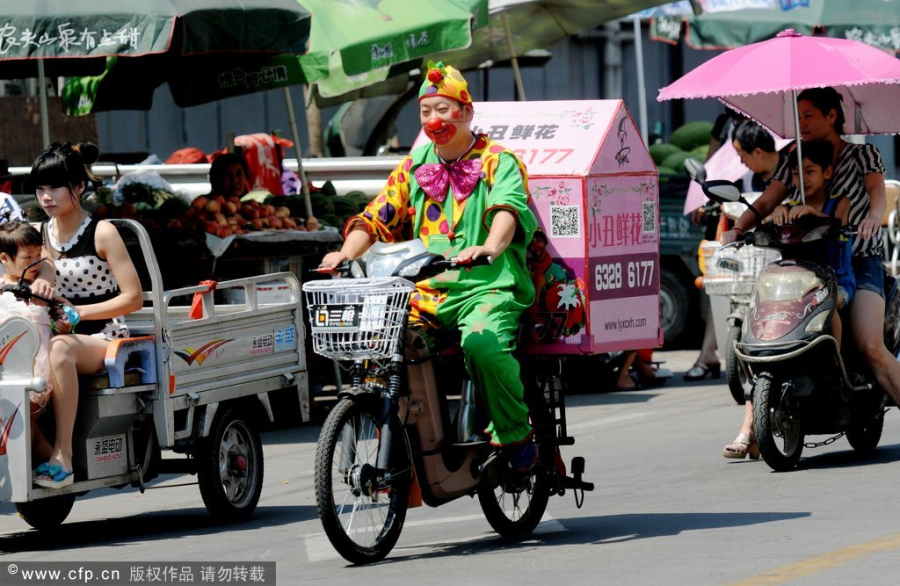 Florist clown makes success out of small business