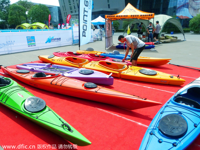 Outdoor sportsware light up Asia trade show in Nanjing