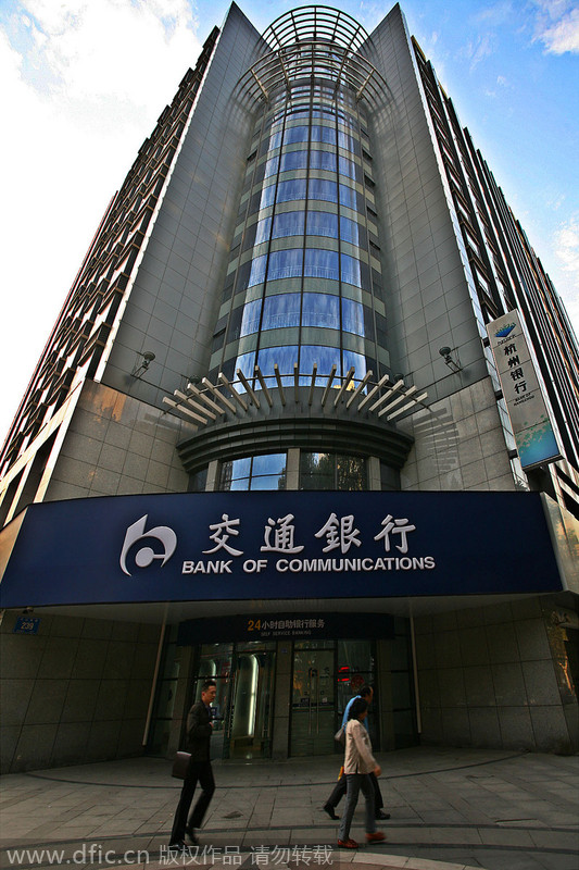 Top 10 listed banks in China