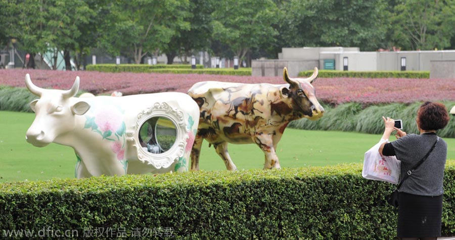 CowParade arrives in Shanghai