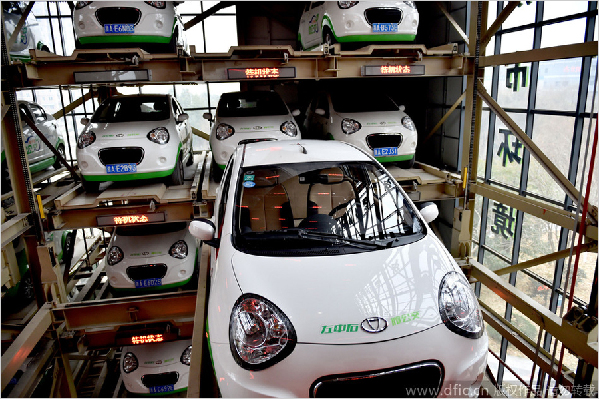 Electrical rental cars become popular in Hangzhou