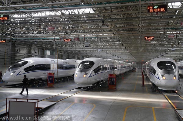 A peek inside China's high-speed train factory