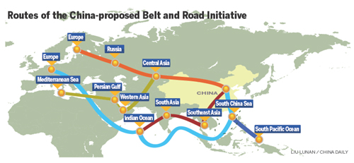 He belt and road initiative deals