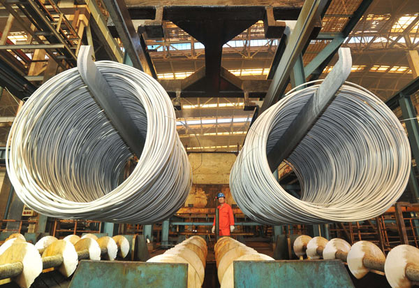 China produces less steel in Q1