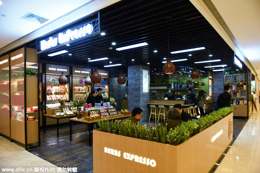 'Herbal coffee' sold in Hangzhou