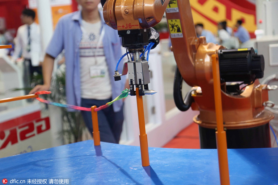 Robots of the future at Shanghai robot show