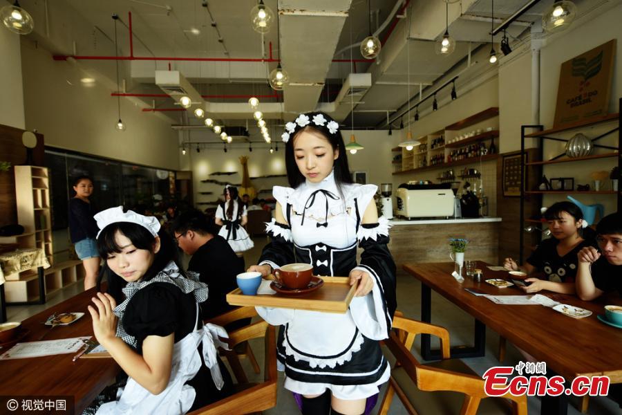 Maid-themed café in Hangzhou