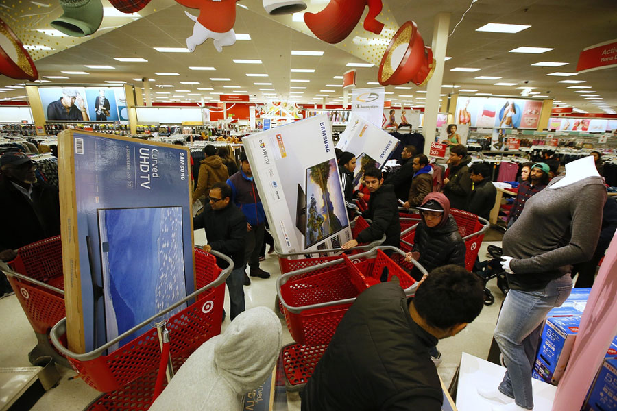 Shoppers splurged during 'Black Friday' sales around the globe