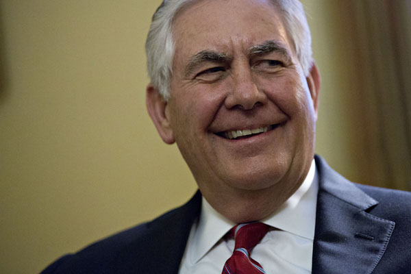 Tillerson leaving Exxon with an attractive retirement package