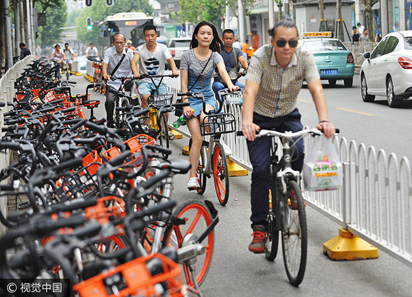 Central China city halts new shared bikes on streets