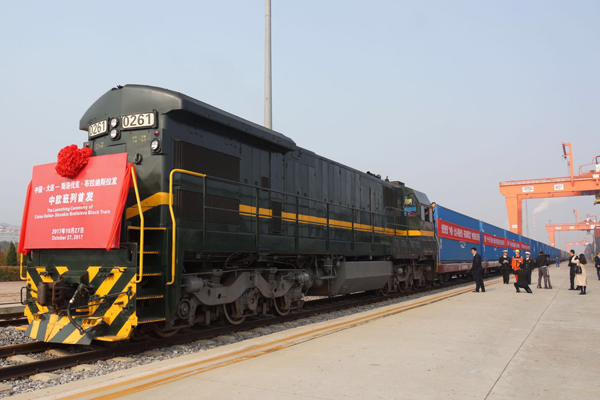 First China-Slovakia block train launched in Dalian