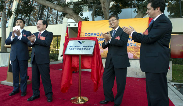 COMAC's first US subsidiary set to take off