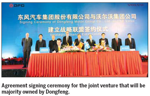 Dongfeng and Volvo ink tie up for heavy trucks