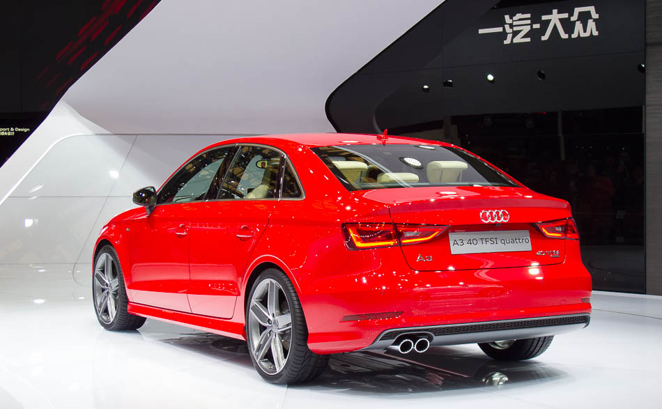 Audi A3 sedan world premiere at Shanghai auto show 2013