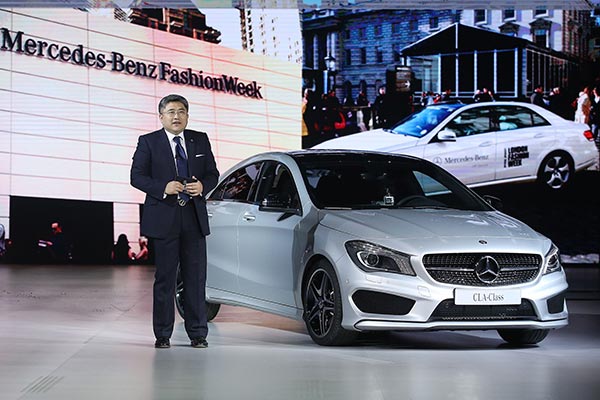 Mercedes all-new CLA debut at China Fashion Week
