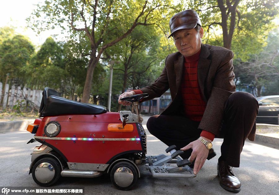 Shanghai native makes tiny car with $240