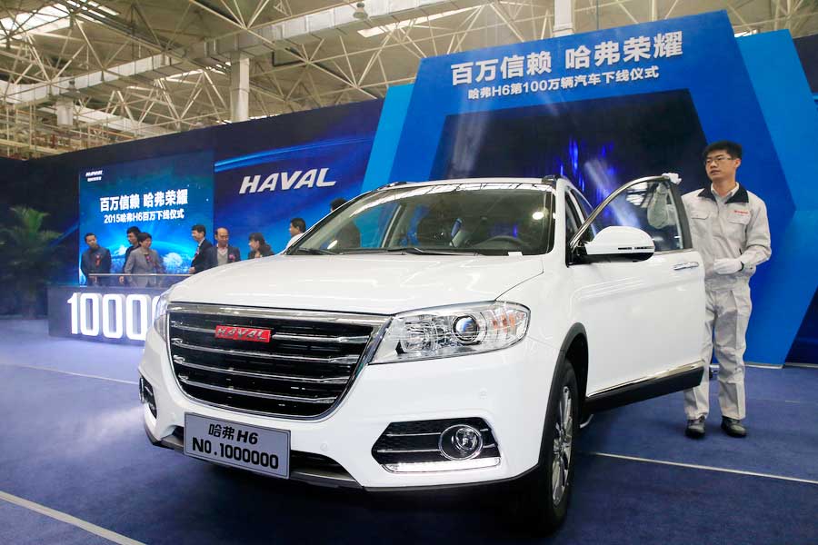 China's top 10 best-selling SUVs of 2016