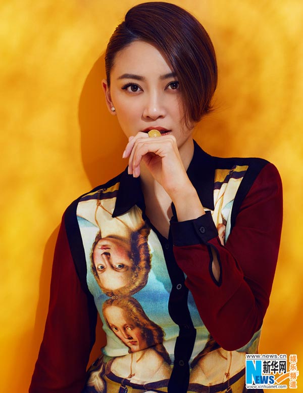 Cherrie Ying poses for magazine