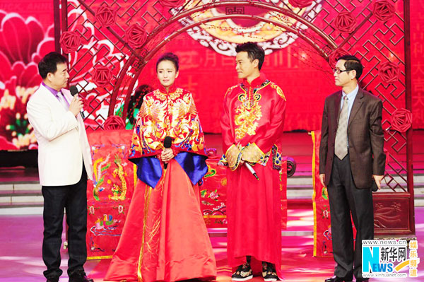 Cheng Sicheng Tong Liya Hold Traditional Wedding 3 Chinadaily Com Cn