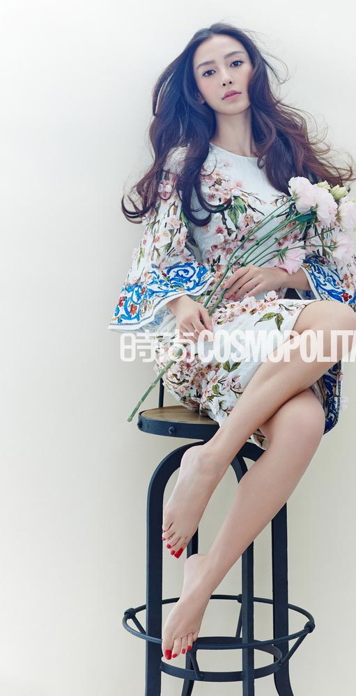 Angelababy poses for fashion magazine