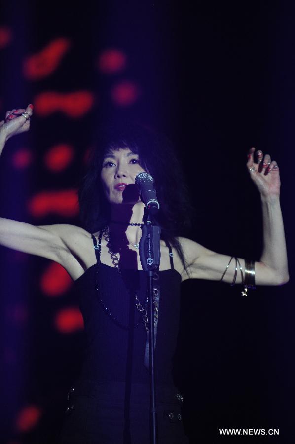 Maggie Cheung performs at Strawberry Music Festival