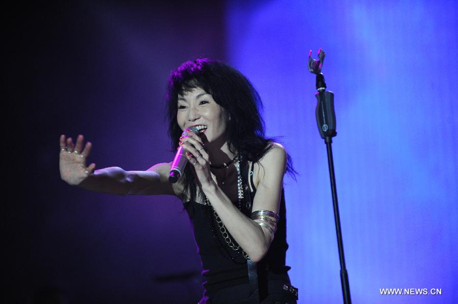 Maggie Cheung performs at Strawberry Music Festival