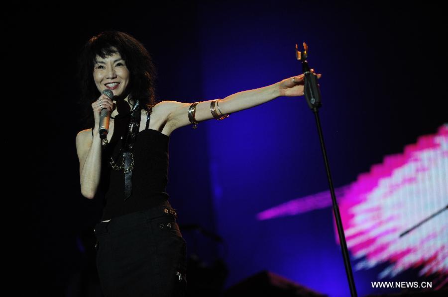 Maggie Cheung performs at Strawberry Music Festival