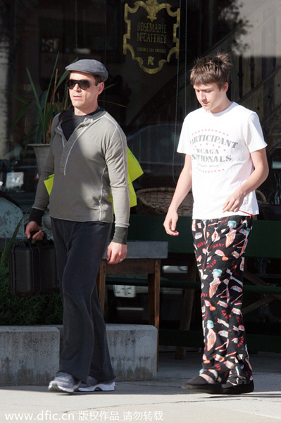 Robert Downey Jr's son arrested on suspicion of drug possession