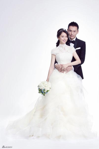 Wedding photos of Taiwan actress Vivian Hsu