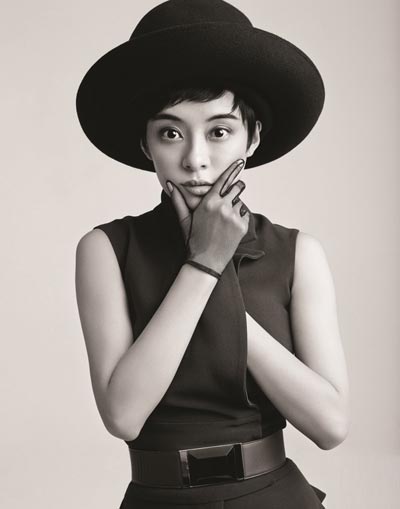 Sun Li poses for fashion magazine