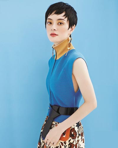 Sun Li poses for fashion magazine